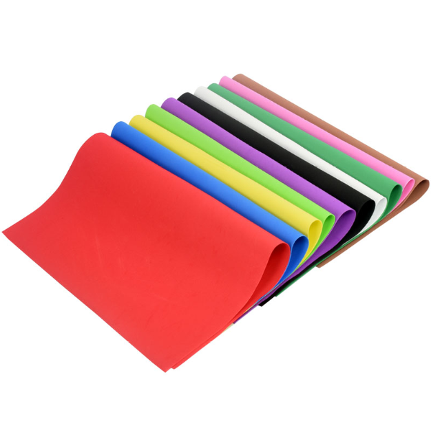 彩色海绵卡纸手工diy材料纸泡沫纸幼儿园手工折纸彩色剪纸
